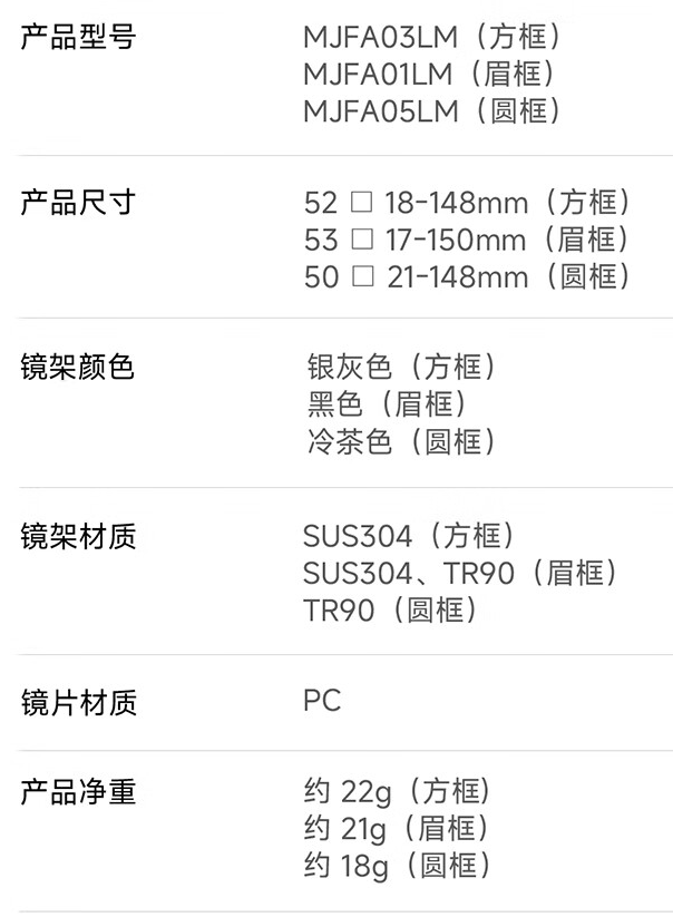 小米推出米家防蓝光眼镜 Pro：三种款式可选、β 钛金属镜腿，售价 219 元